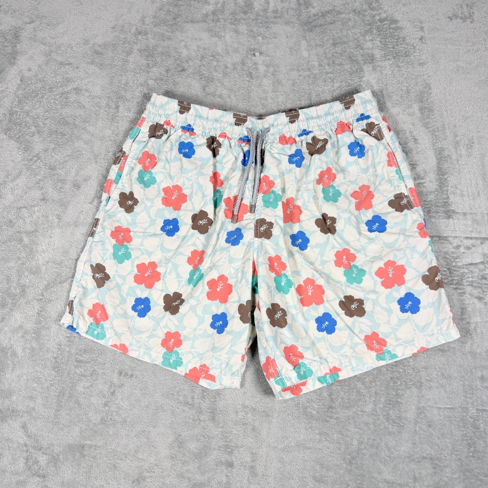 Vilebrequin Mens 3XL Swim Trunks Moorea Multicolor Hibiscus Floral Print